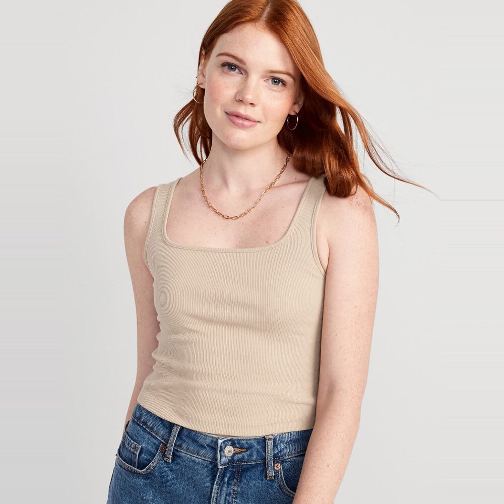 Old Navy Ultra-Crop Rib-Knit Tank Top